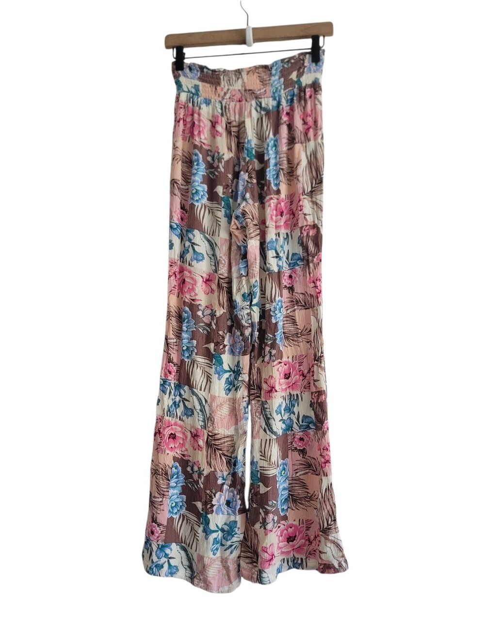 O'Neill Johnny Patchwork Floral Beach Flowy Pull-On Pants Size Large - Picture 3 of 9